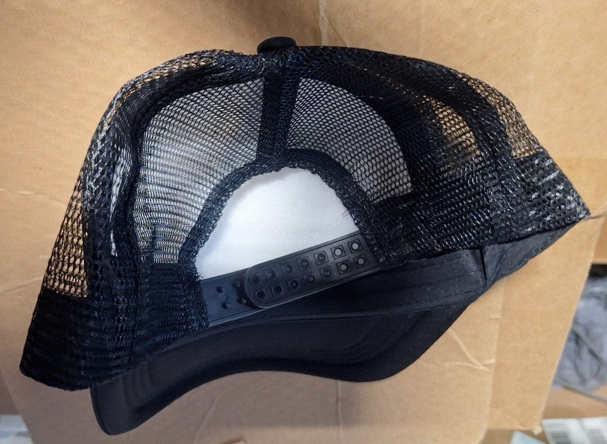 Adjustable Trucker Baseball Hat Featuring Black Sabbath Classic Rock Band Logo