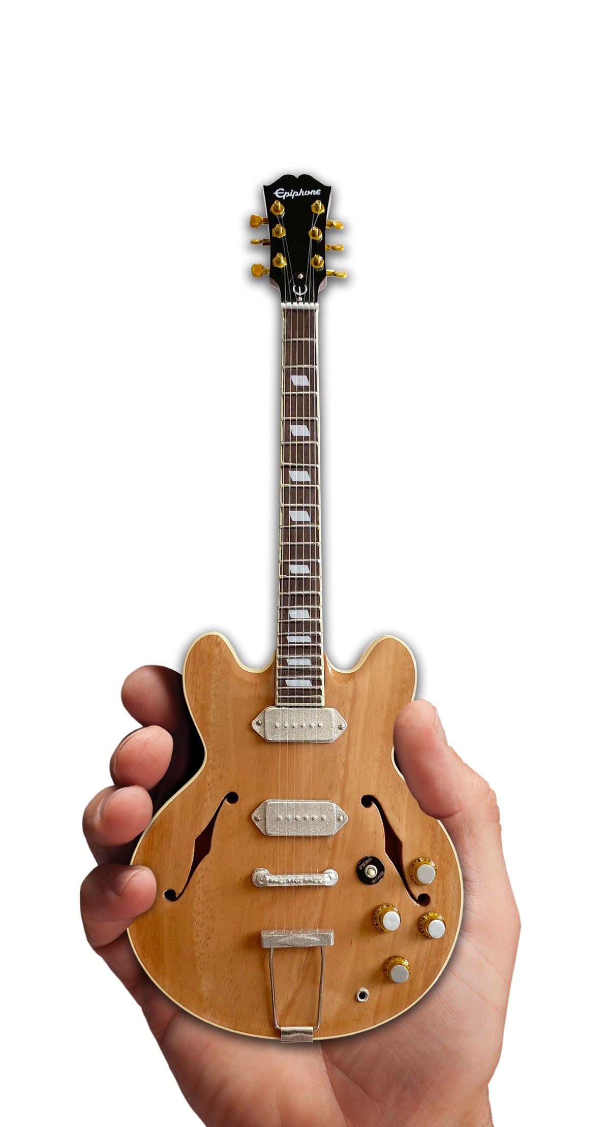 Epiphone 1965 Revolution Natural Casino 1:4 Scale Miniature Guitar Model