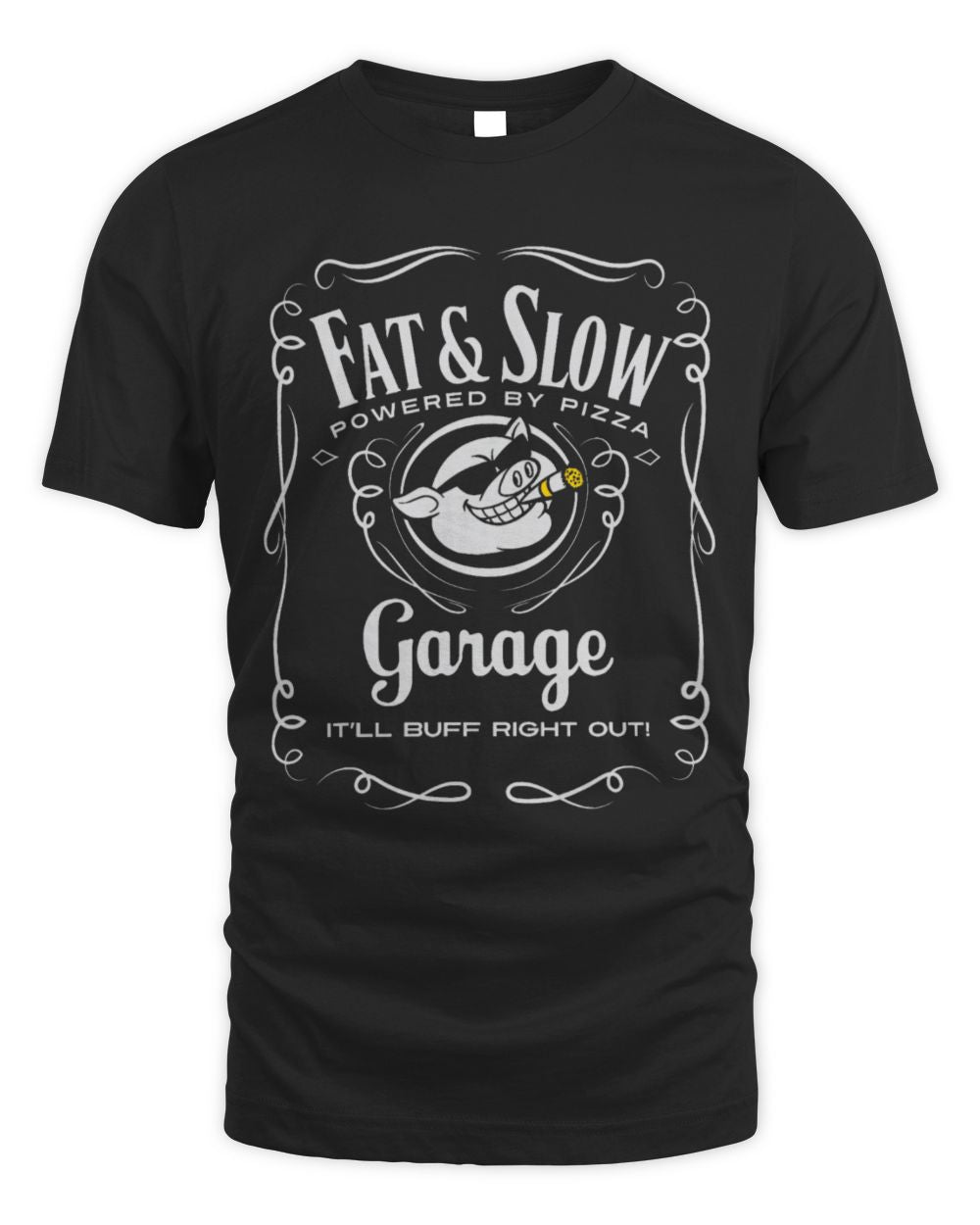 Cute Mechanic Pig Pet Funny Fat Slow Garage Pig Logo Mechanic Biker or Car Guy 65