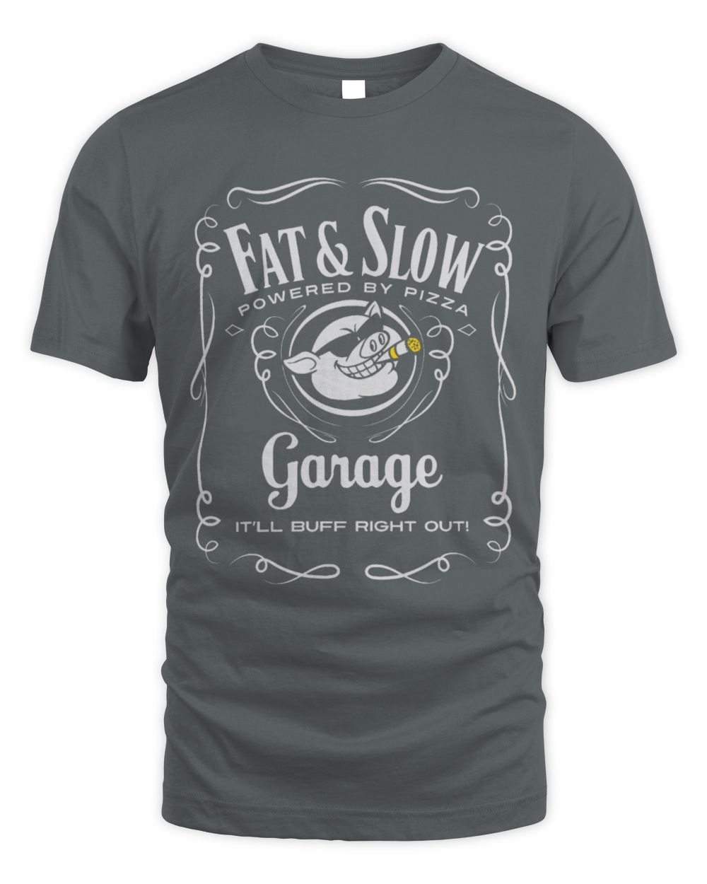 Cute Mechanic Pig Pet Funny Fat Slow Garage Pig Logo Mechanic Biker or Car Guy 65