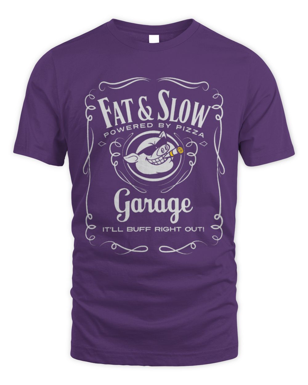 Cute Mechanic Pig Pet Funny Fat Slow Garage Pig Logo Mechanic Biker or Car Guy 65