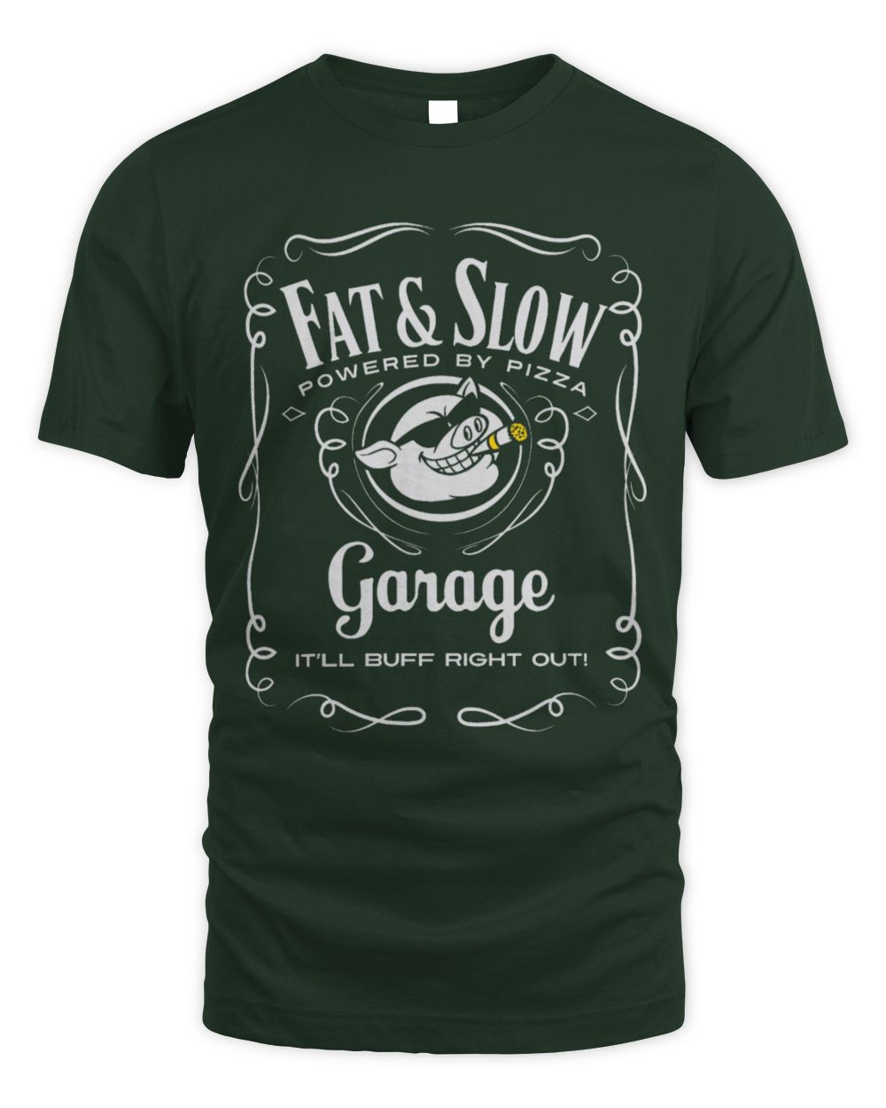 Cute Mechanic Pig Pet Funny Fat Slow Garage Pig Logo Mechanic Biker or Car Guy 65