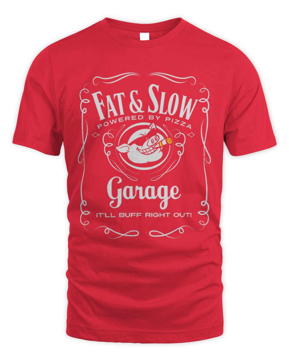 Cute Mechanic Pig Pet Funny Fat Slow Garage Pig Logo Mechanic Biker or Car Guy 65