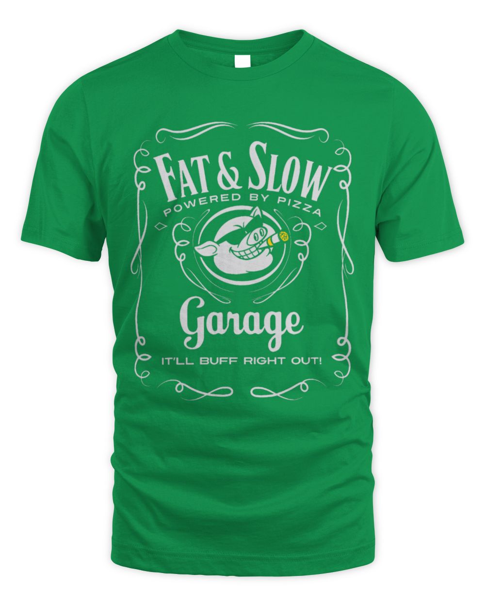 Cute Mechanic Pig Pet Funny Fat Slow Garage Pig Logo Mechanic Biker or Car Guy 65