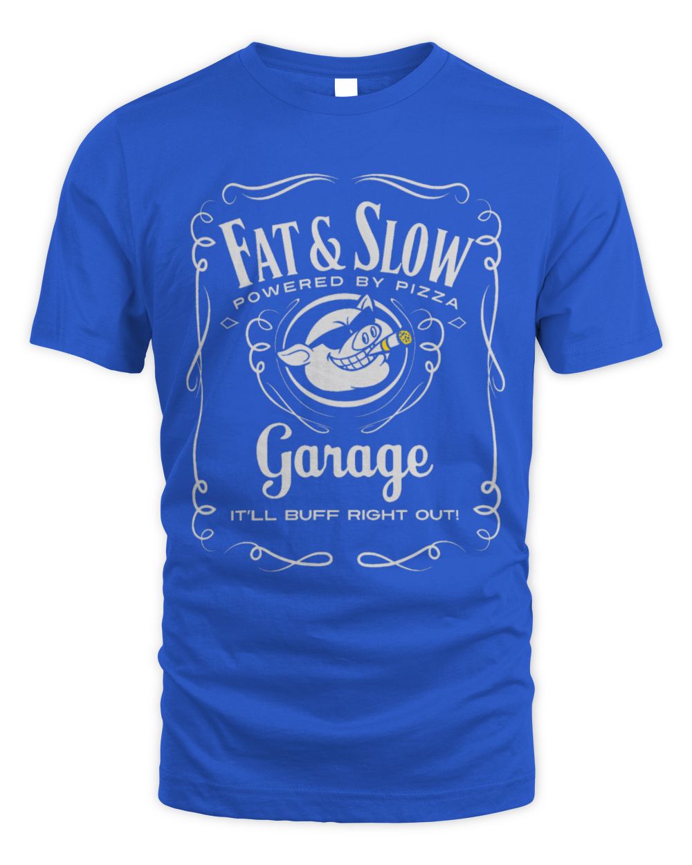 Cute Mechanic Pig Pet Funny Fat Slow Garage Pig Logo Mechanic Biker or Car Guy 65