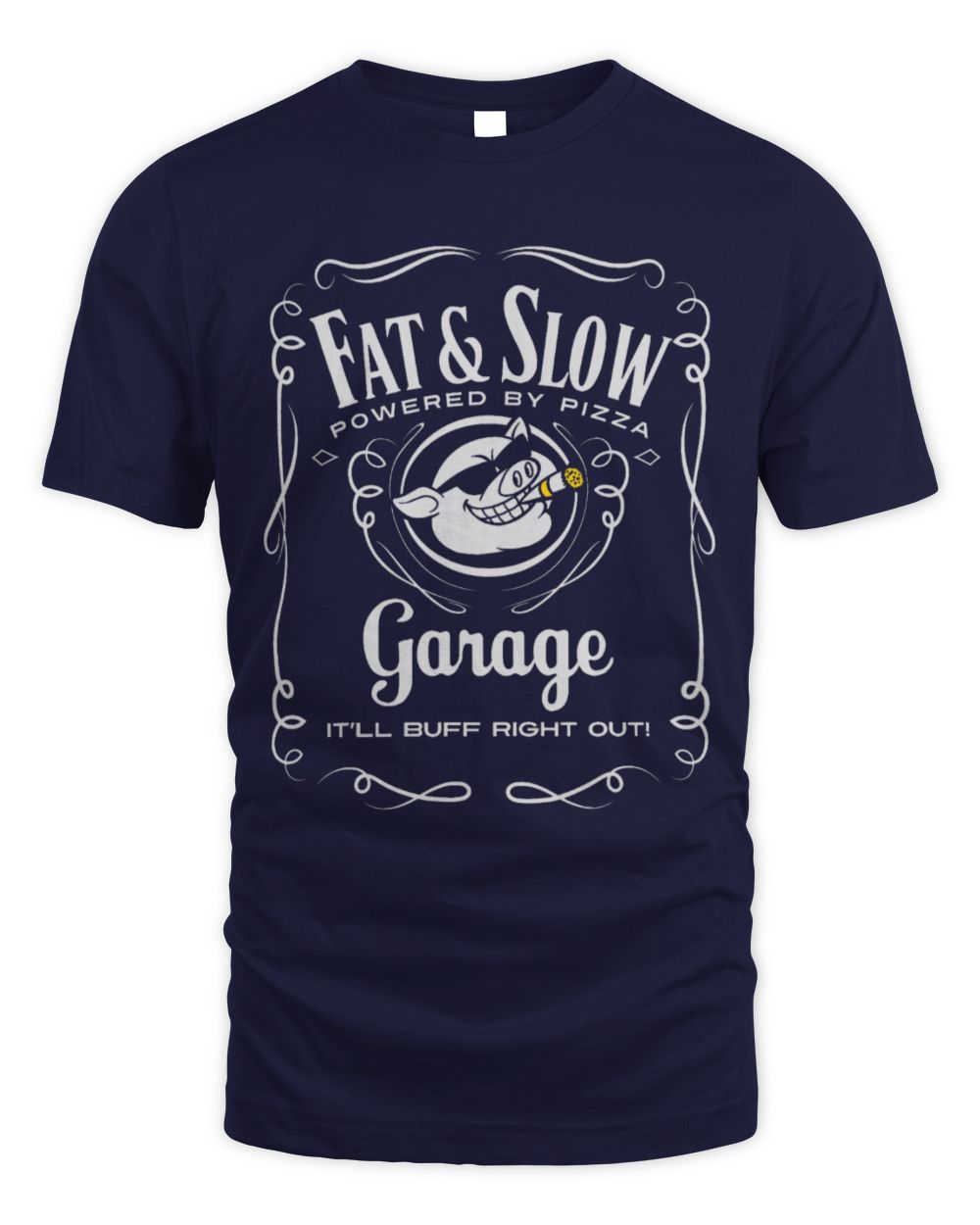 Cute Mechanic Pig Pet Funny Fat Slow Garage Pig Logo Mechanic Biker or Car Guy 65
