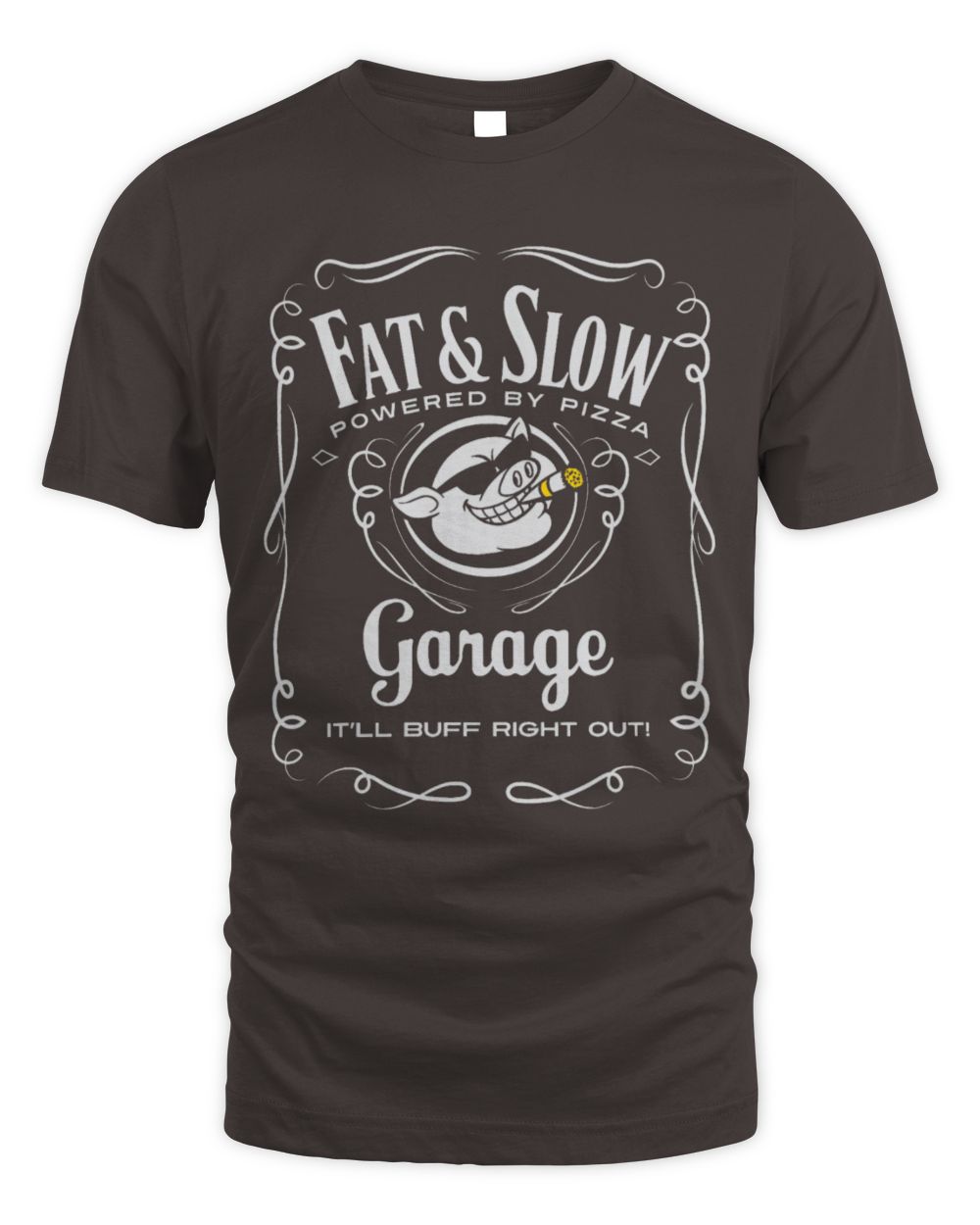 Cute Mechanic Pig Pet Funny Fat Slow Garage Pig Logo Mechanic Biker or Car Guy 65