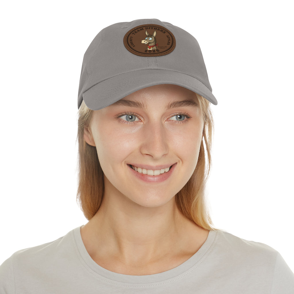 Team Dithers the Donkey 2026 Leather Patch Dad Hat