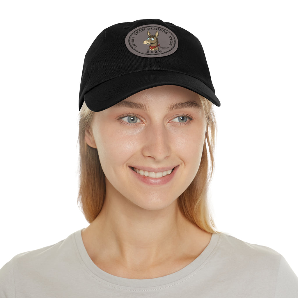 Team Dithers the Donkey 2026 Leather Patch Dad Hat