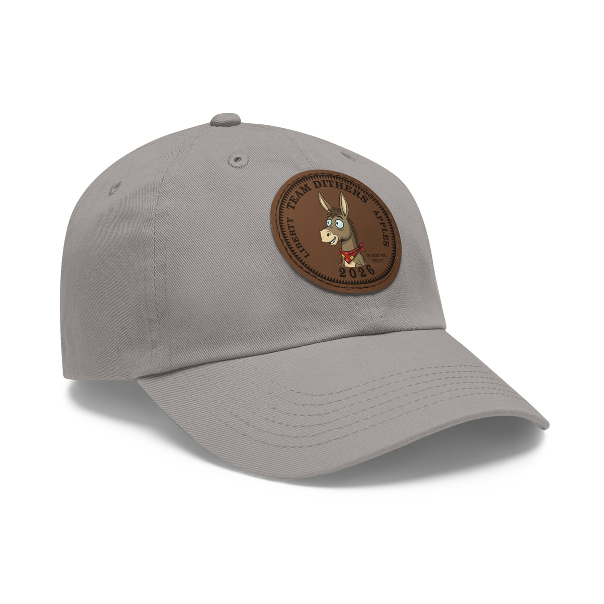 Team Dithers the Donkey 2026 Leather Patch Dad Hat