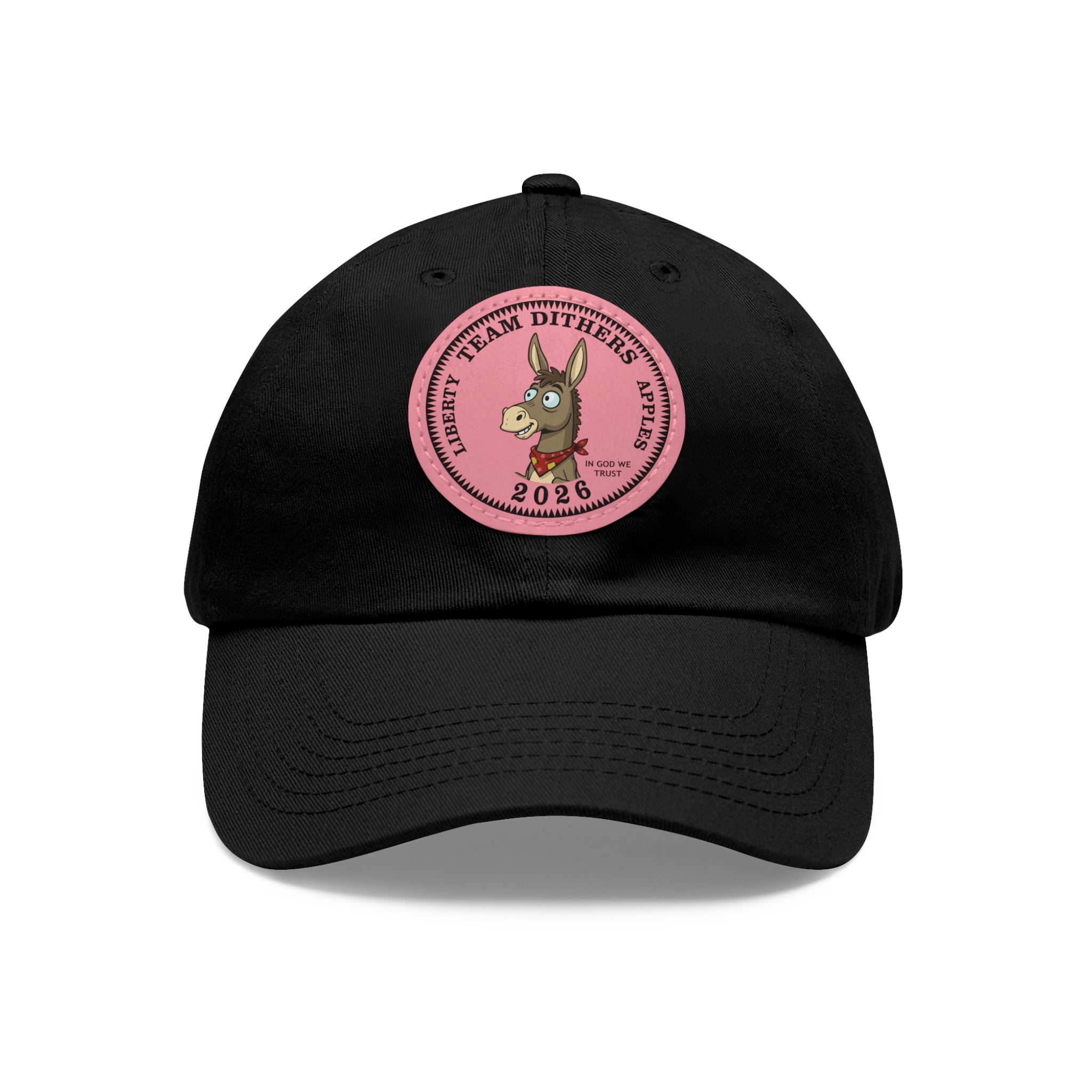 Team Dithers the Donkey 2026 Leather Patch Dad Hat