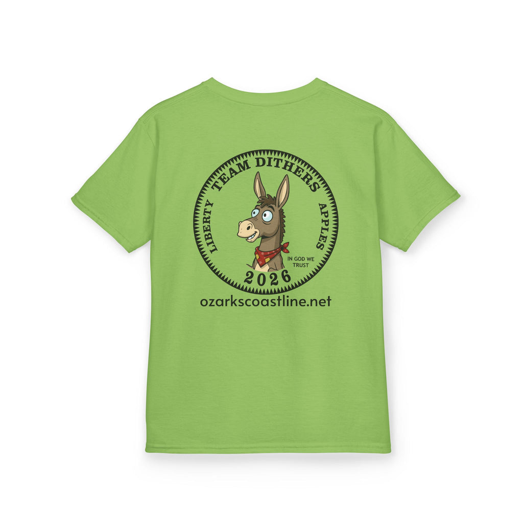 Kids Tee — Ozarks Coastline 'Team Dithers' the Donkey' 2026 Logo Shirt