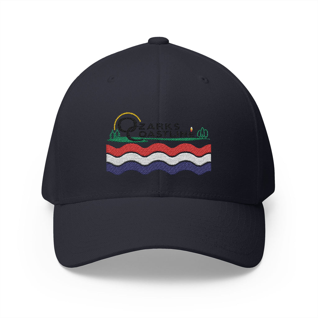 Ozarks Coastline Embroidered Cap — River Wave Logo Hat