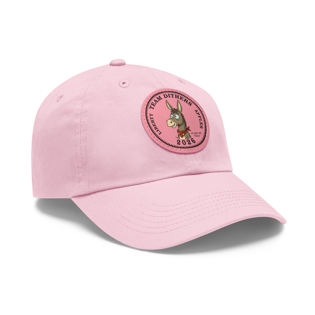 Team Dithers the Donkey 2026 Leather Patch Dad Hat