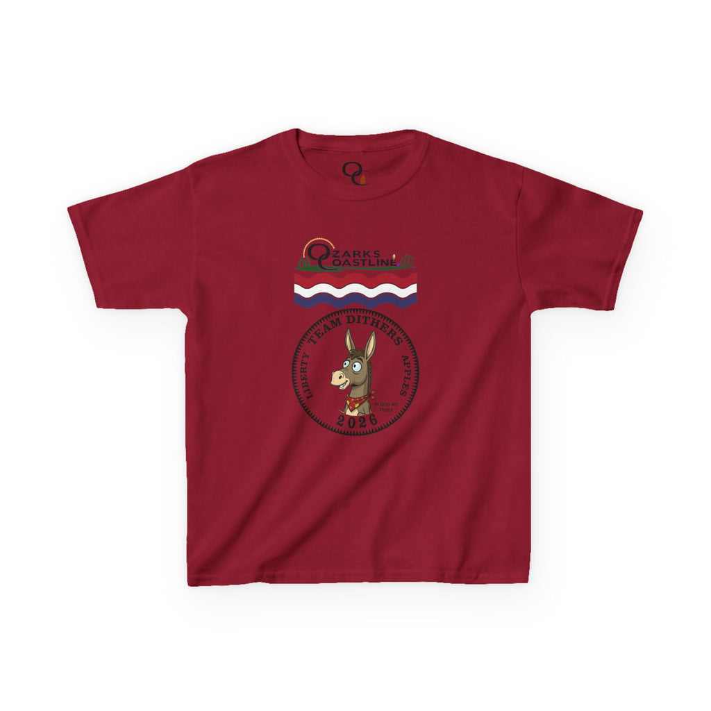 Kids Tee — Ozarks Coastline 'Team Dithers' the Donkey' 2026 Logo Shirt