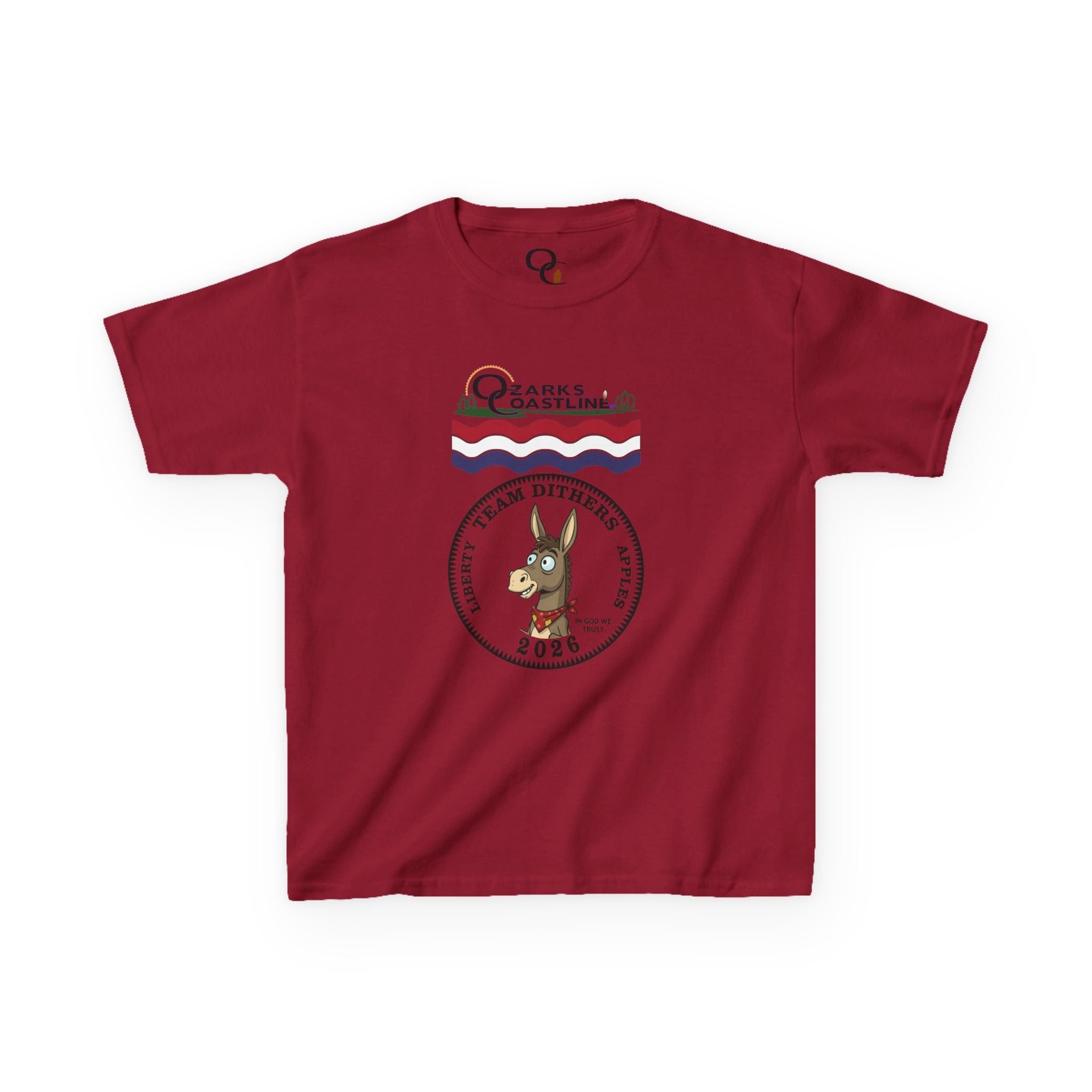 Kids Tee — Ozarks Coastline 'Team Dithers' the Donkey' 2026 Logo Shirt