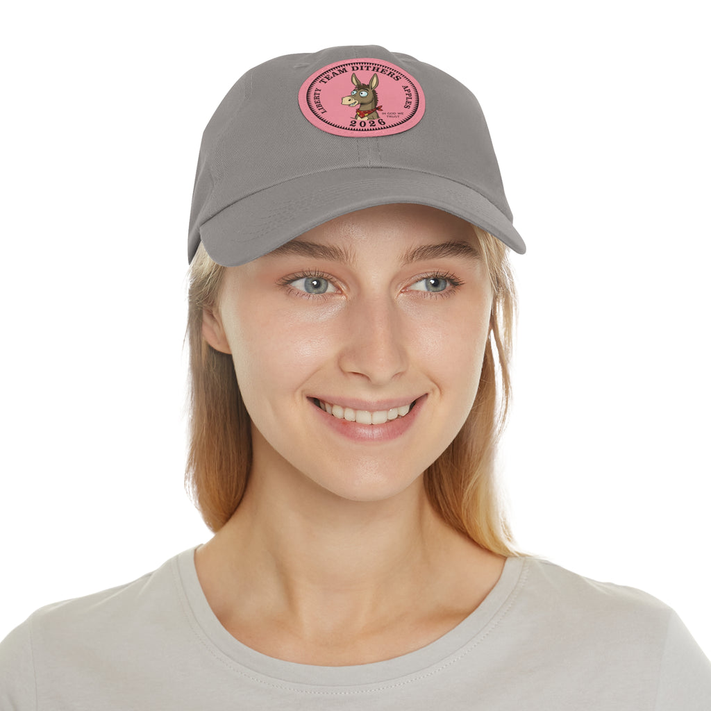 Team Dithers the Donkey 2026 Leather Patch Dad Hat
