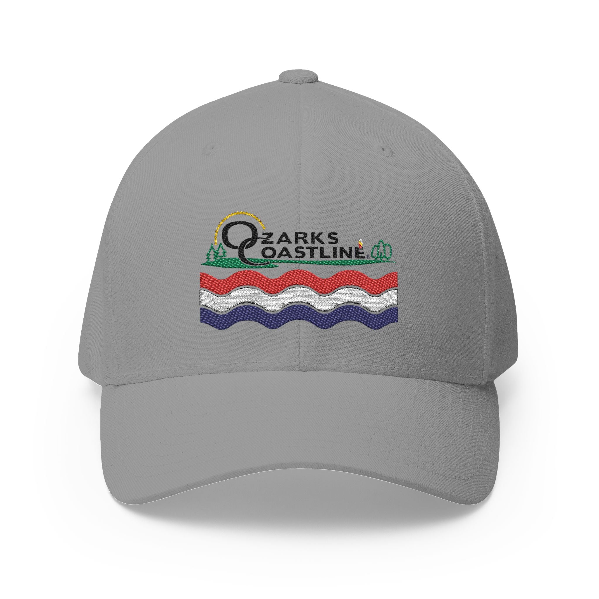 Ozarks Coastline Embroidered Cap — River Wave Logo Hat