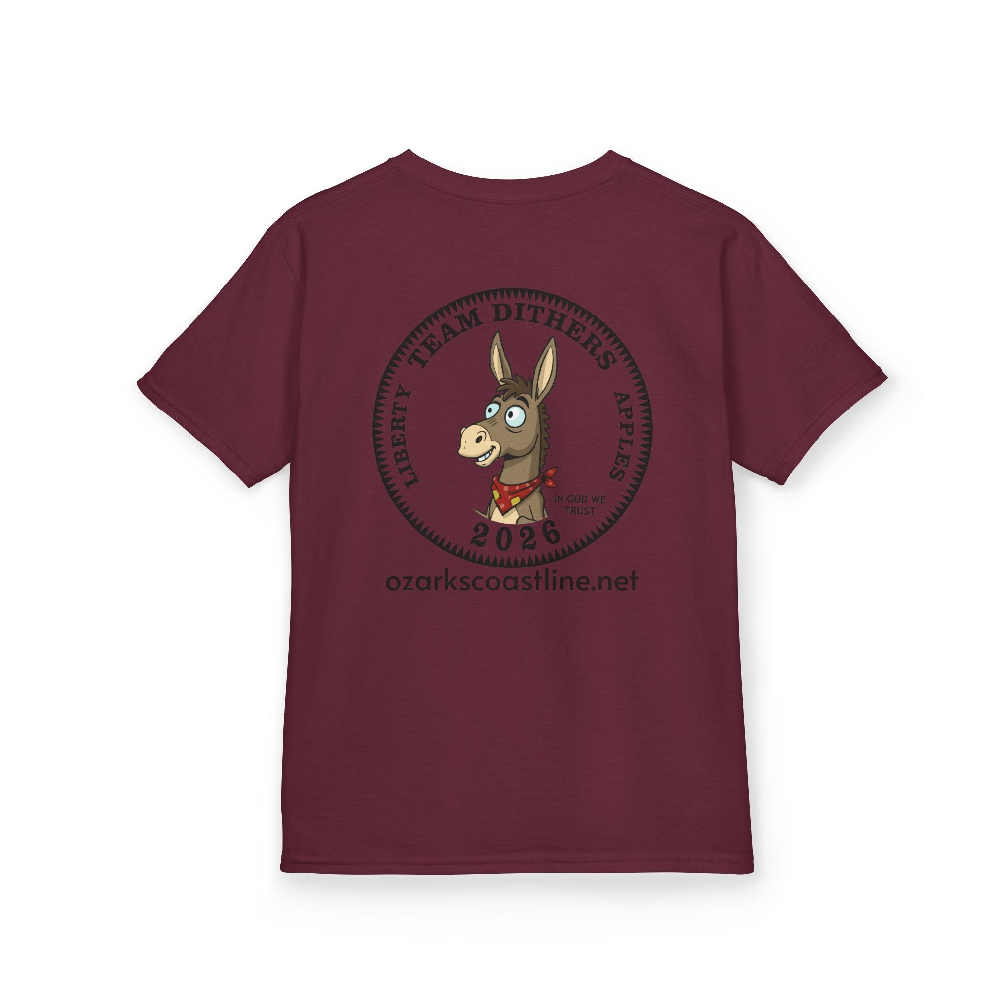 Kids Tee — Ozarks Coastline 'Team Dithers' the Donkey' 2026 Logo Shirt