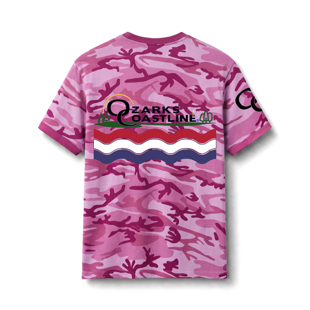 Ozarks Coastline Camo Tee — Ozarks Coastline Logo Camo T‑Shirt