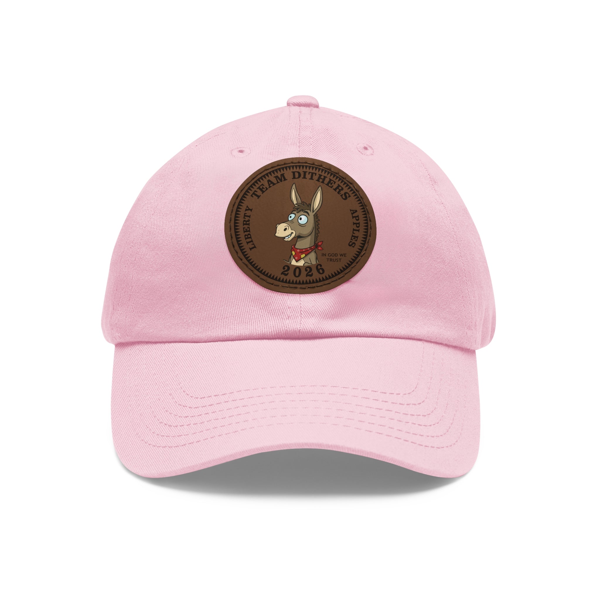 Team Dithers the Donkey 2026 Leather Patch Dad Hat