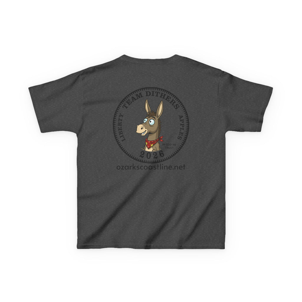 Kids Tee — Ozarks Coastline 'Team Dithers' the Donkey' 2026 Logo Shirt