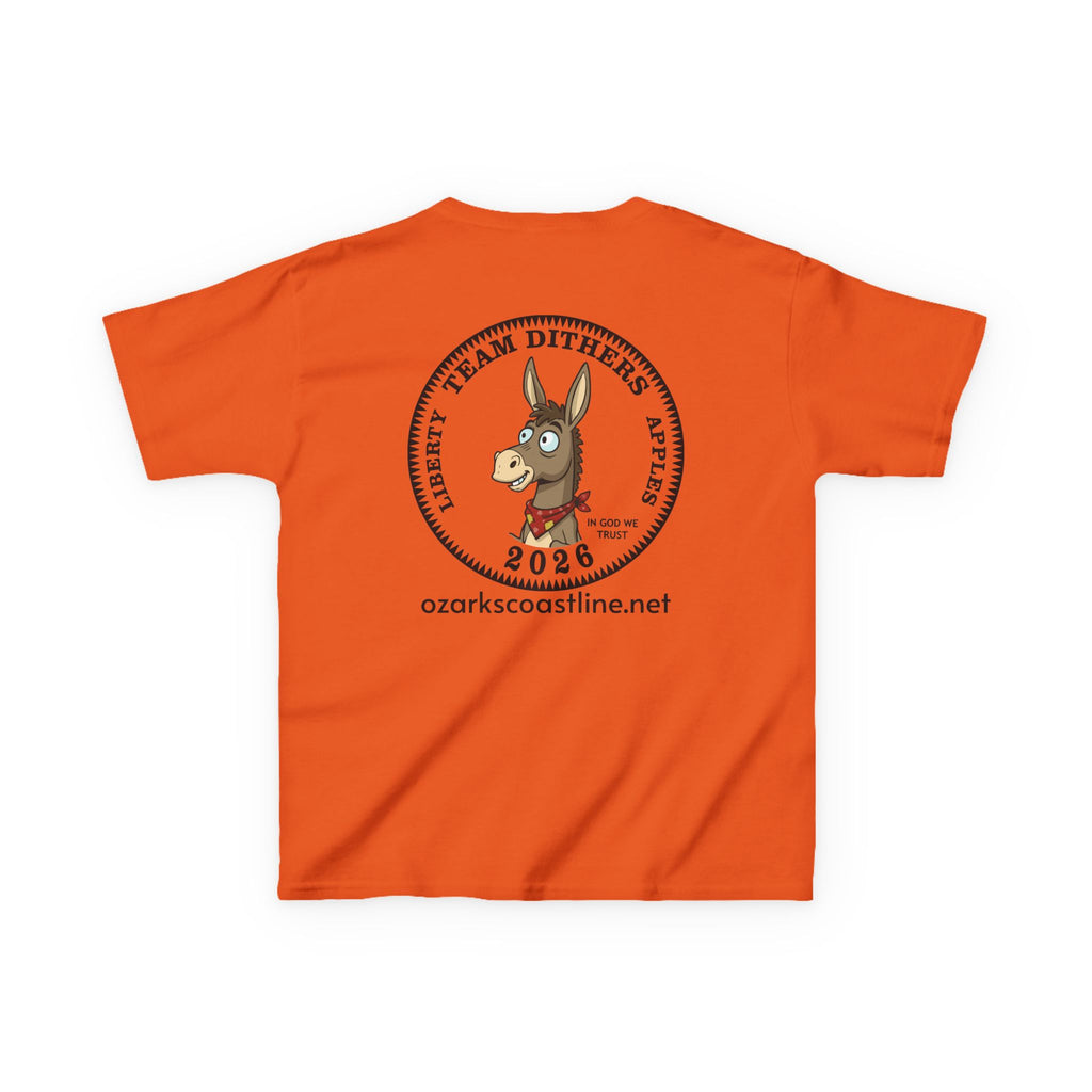 Kids Tee — Ozarks Coastline 'Team Dithers' the Donkey' 2026 Logo Shirt