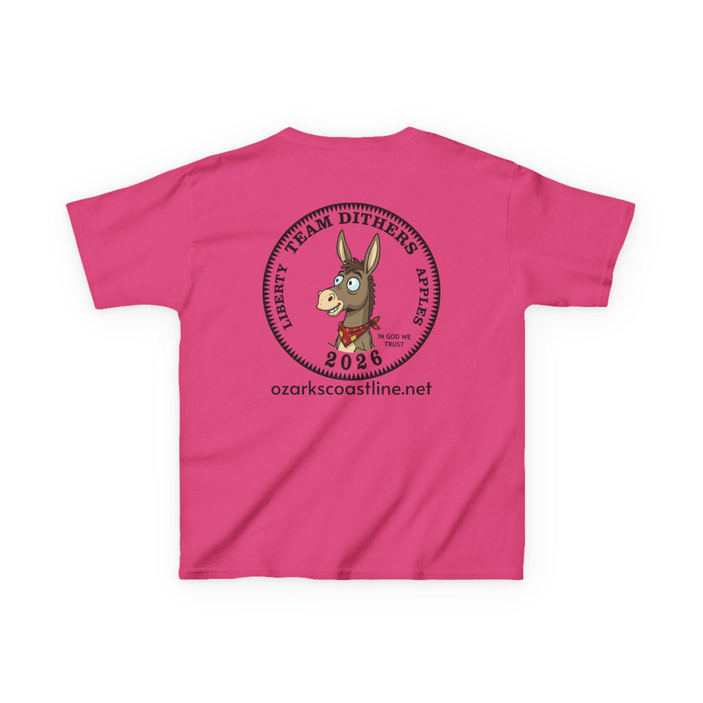 Kids Tee — Ozarks Coastline 'Team Dithers' the Donkey' 2026 Logo Shirt