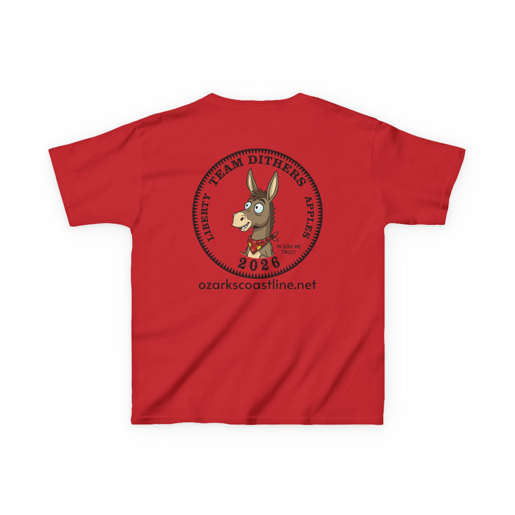 Kids Tee — Ozarks Coastline 'Team Dithers' the Donkey' 2026 Logo Shirt