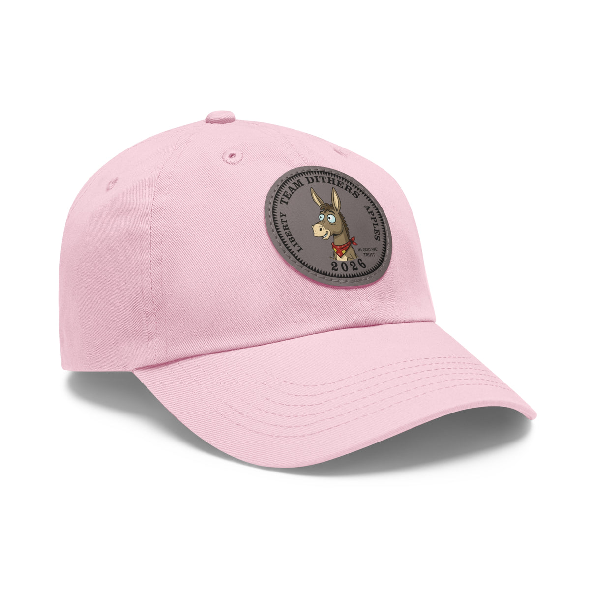 Team Dithers the Donkey 2026 Leather Patch Dad Hat