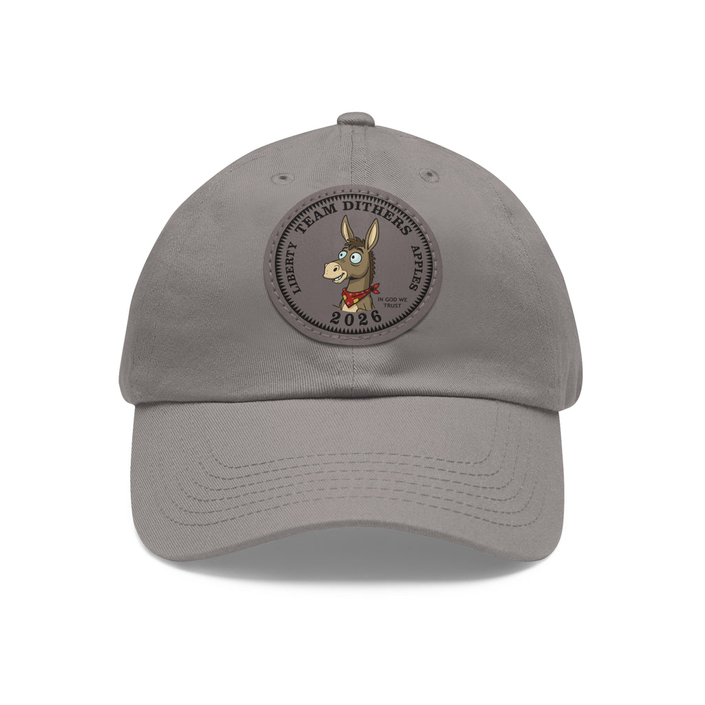 Team Dithers the Donkey 2026 Leather Patch Dad Hat