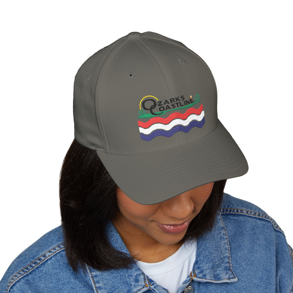 Ozarks Coastline Embroidered Cap — River Wave Logo Hat