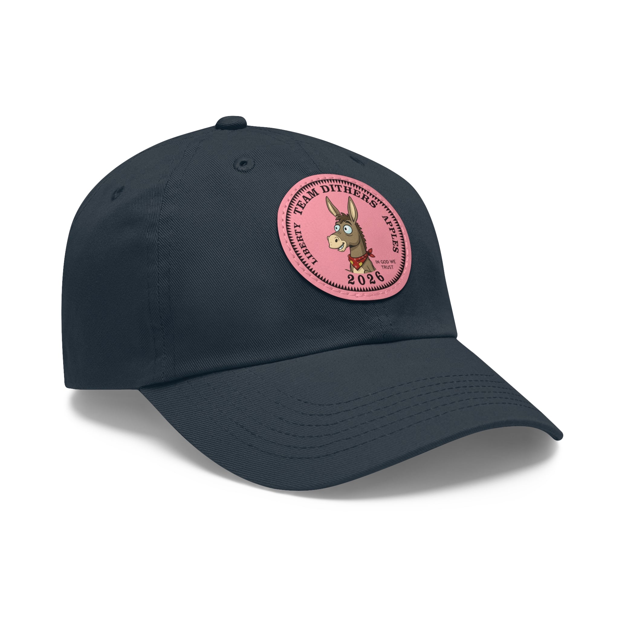 Team Dithers the Donkey 2026 Leather Patch Dad Hat