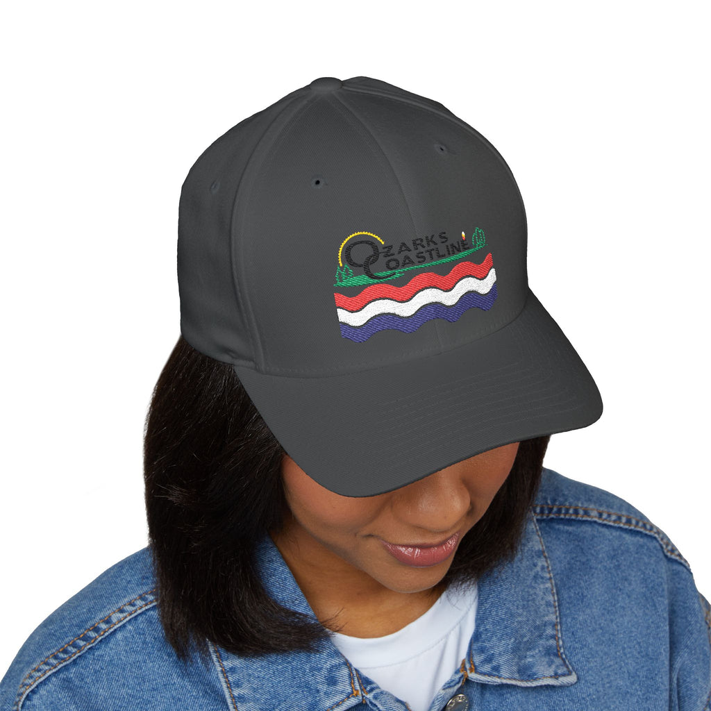 Ozarks Coastline Embroidered Cap — River Wave Logo Hat