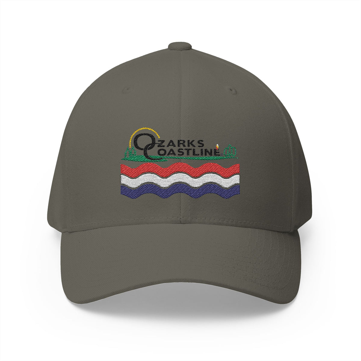 Ozarks Coastline Embroidered Cap — River Wave Logo Hat
