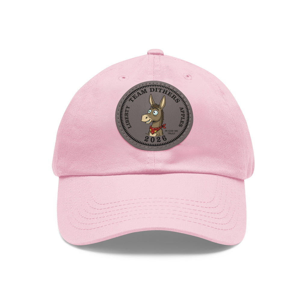 Team Dithers the Donkey 2026 Leather Patch Dad Hat