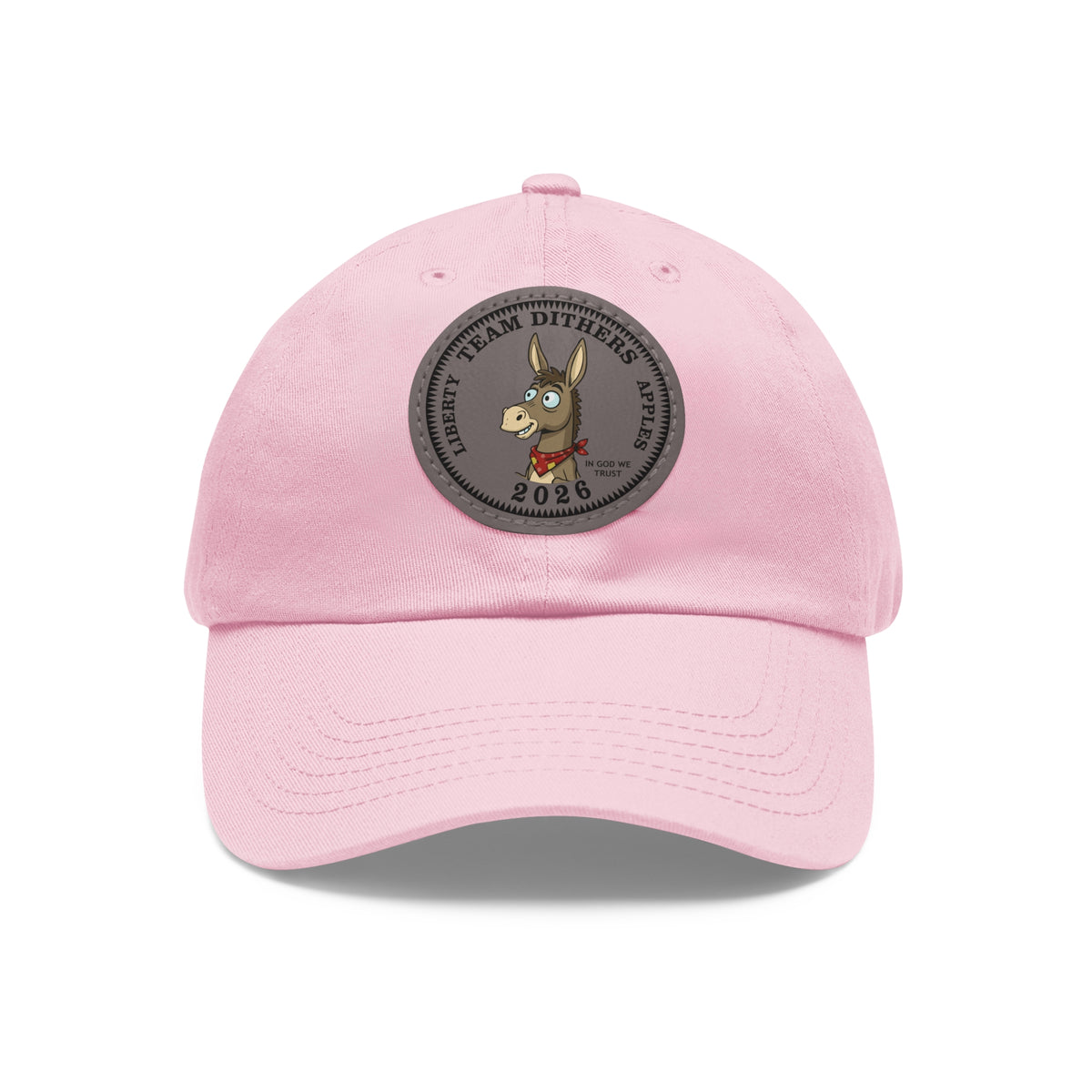 Team Dithers the Donkey 2026 Leather Patch Dad Hat