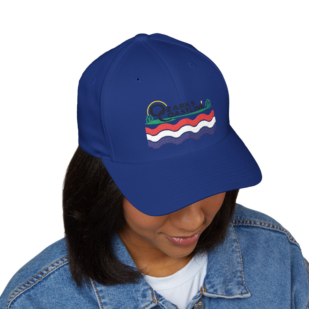 Ozarks Coastline Embroidered Cap — River Wave Logo Hat