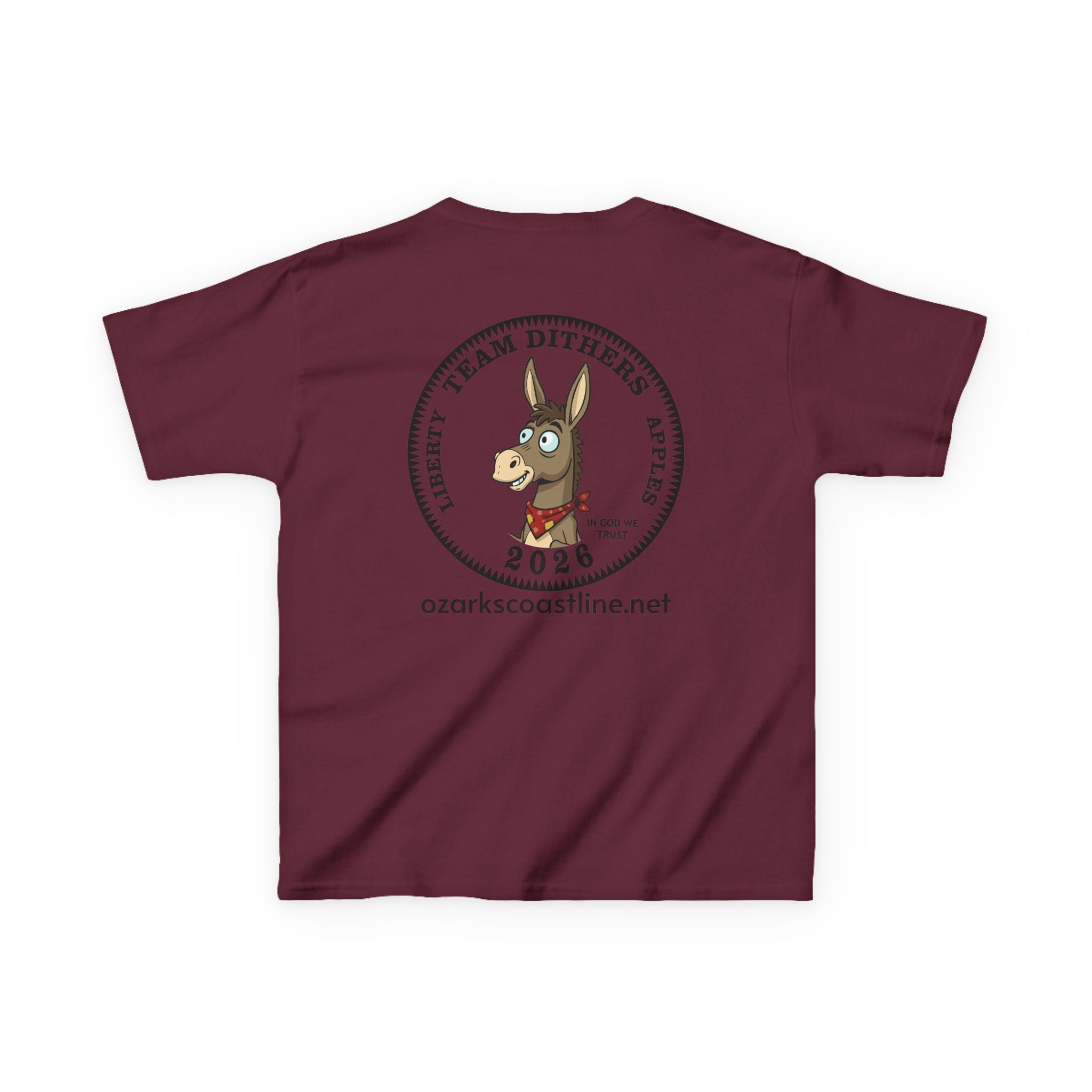 Kids Tee — Ozarks Coastline 'Team Dithers' the Donkey' 2026 Logo Shirt