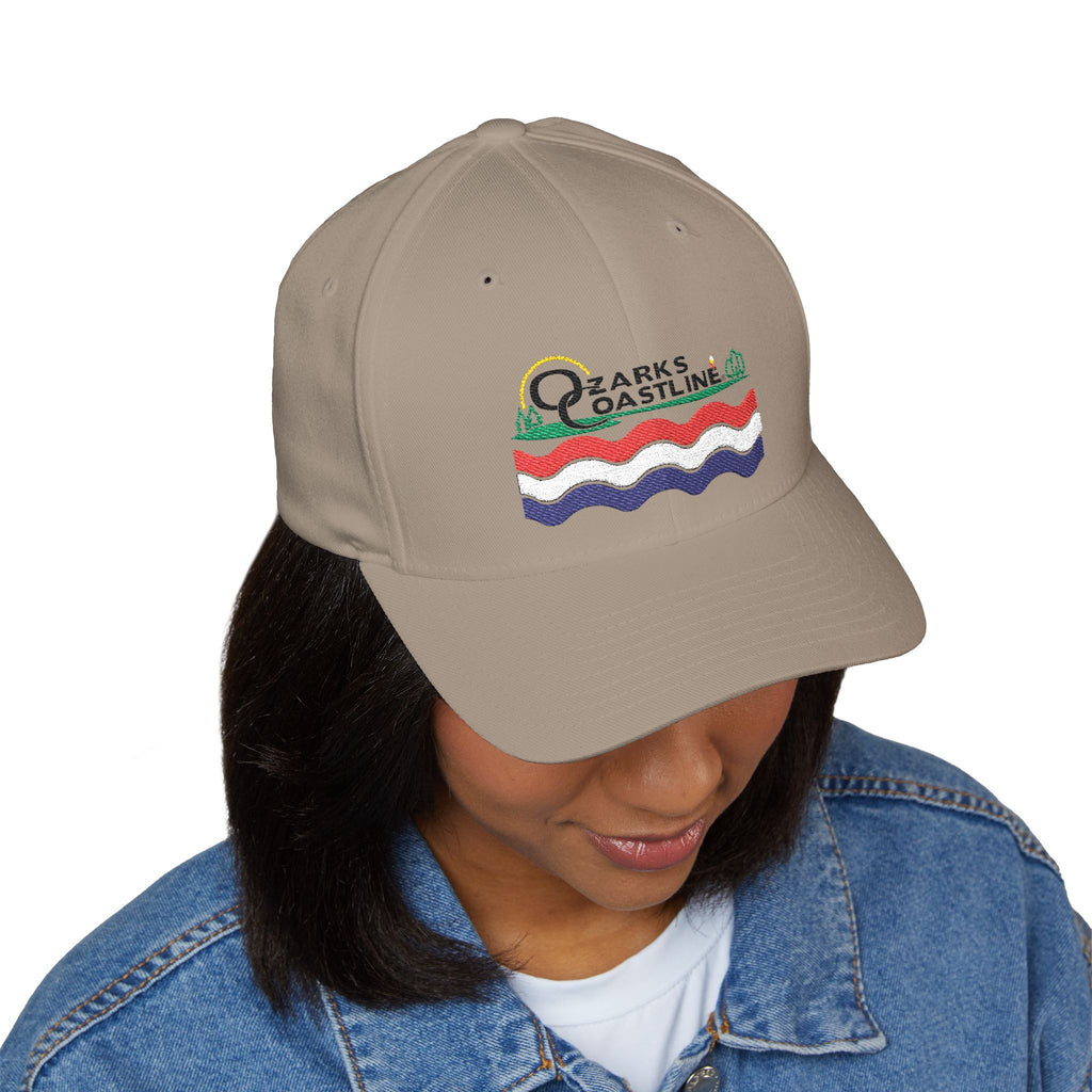 Ozarks Coastline Embroidered Cap — River Wave Logo Hat