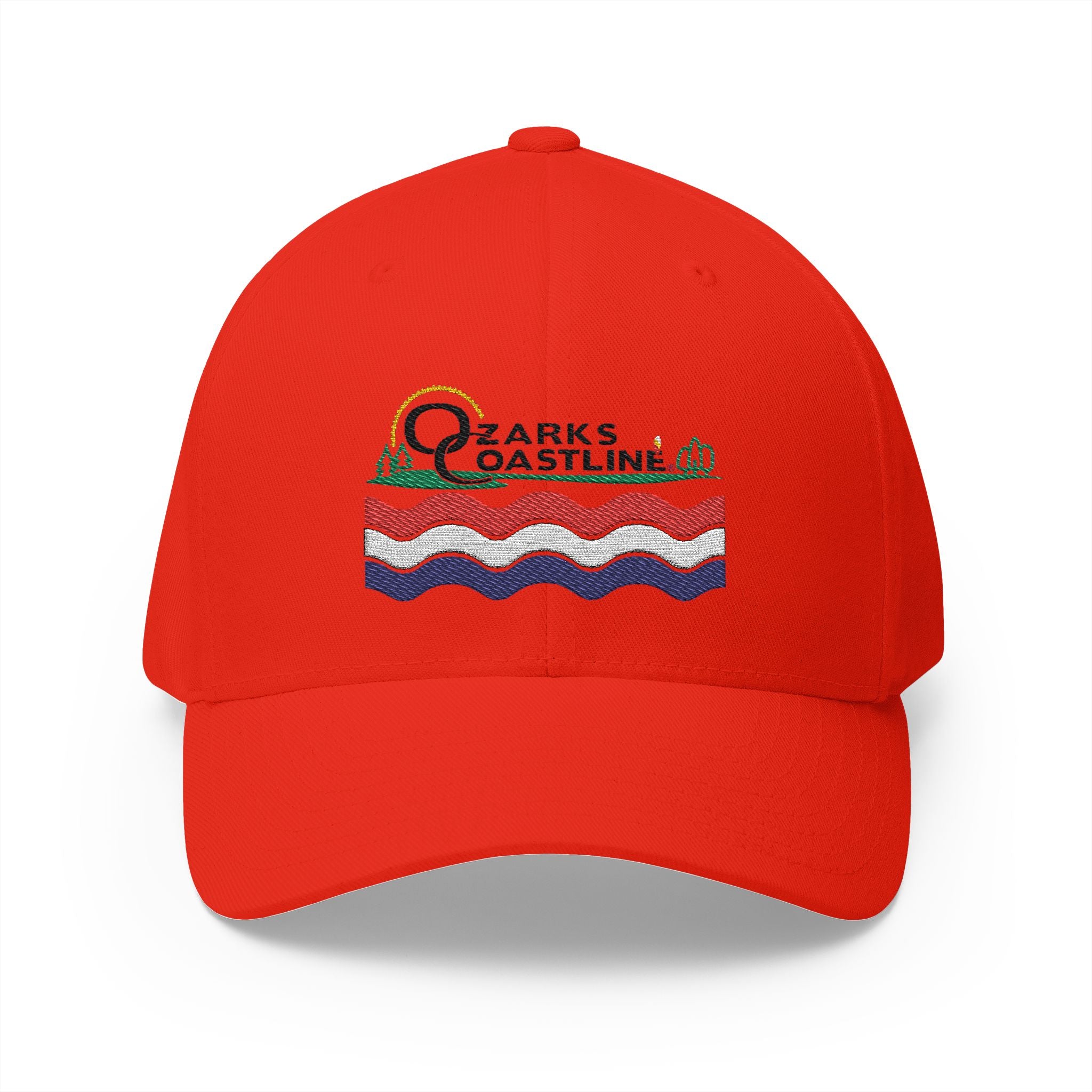 Ozarks Coastline Embroidered Cap — River Wave Logo Hat
