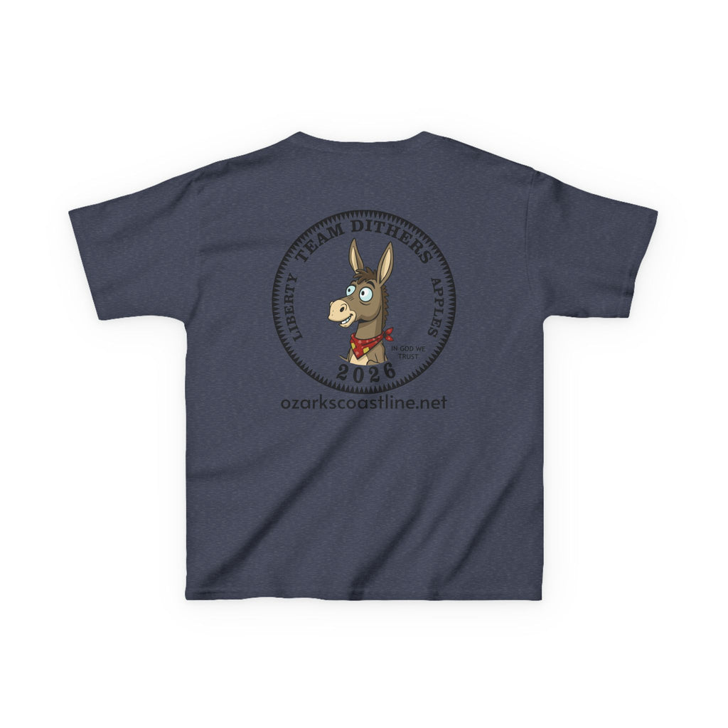 Kids Tee — Ozarks Coastline 'Team Dithers' the Donkey' 2026 Logo Shirt