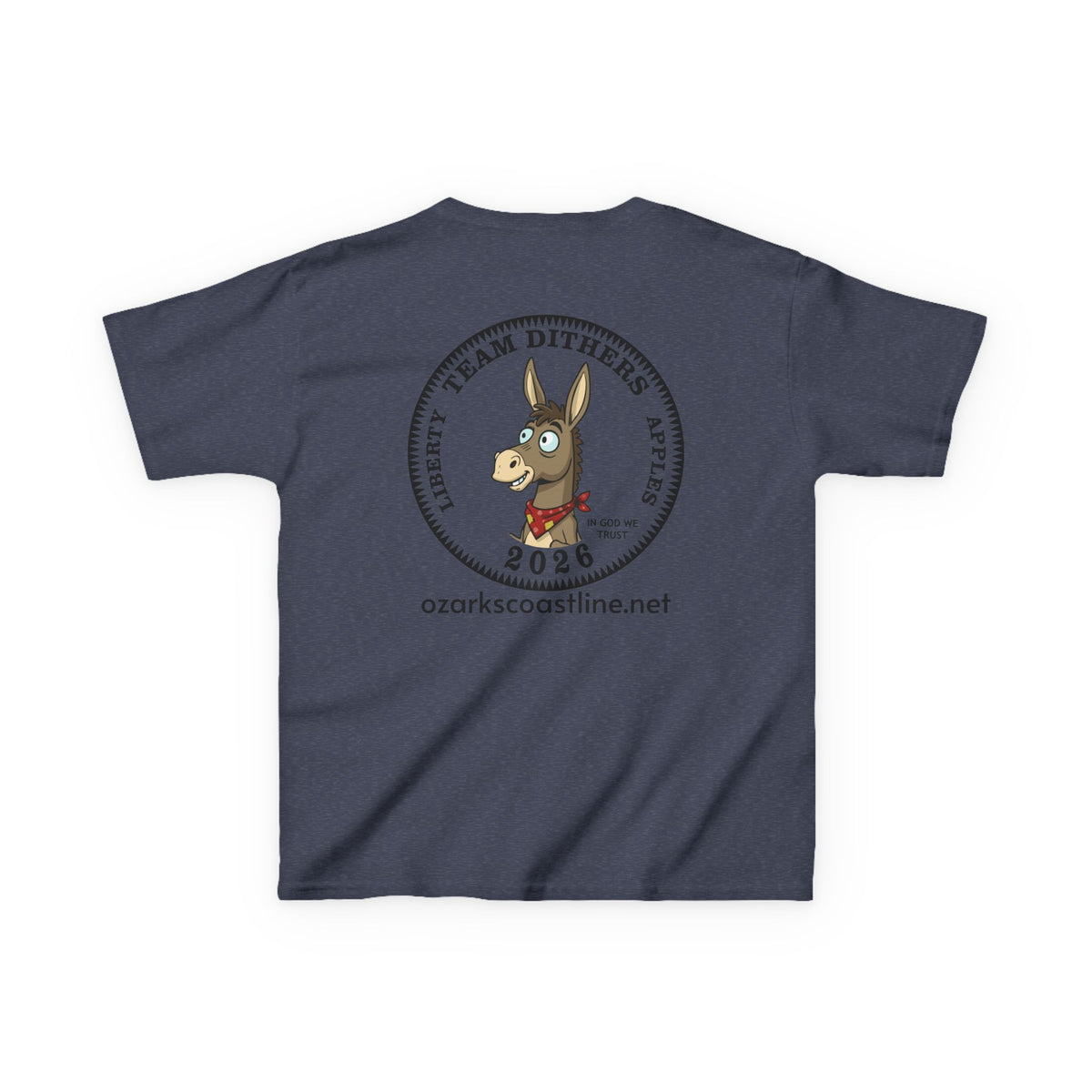 Kids Tee — Ozarks Coastline 'Team Dithers' the Donkey' 2026 Logo Shirt