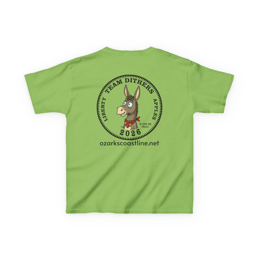 Kids Tee — Ozarks Coastline 'Team Dithers' the Donkey' 2026 Logo Shirt