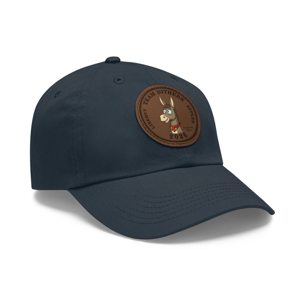 Team Dithers the Donkey 2026 Leather Patch Dad Hat