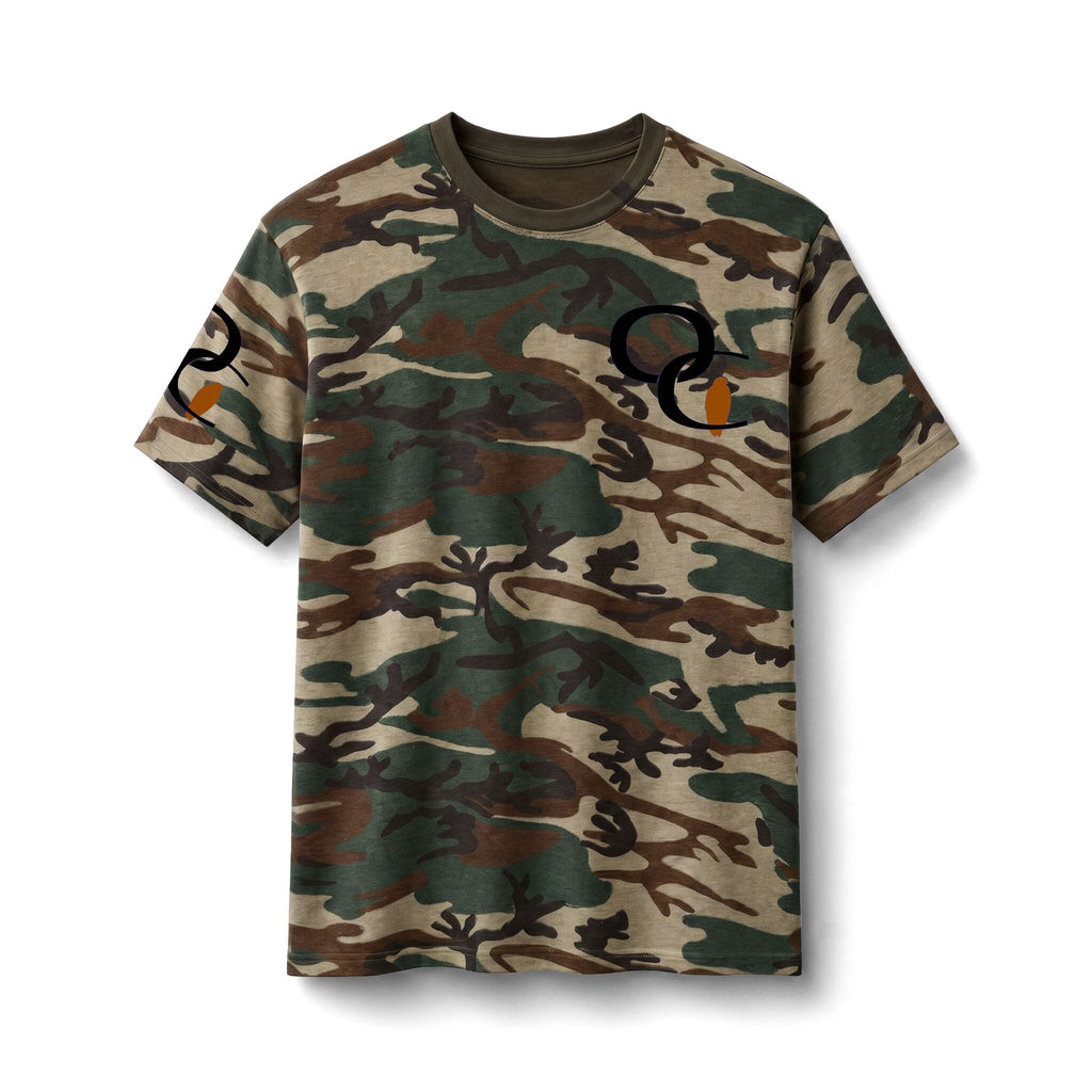 Ozarks Coastline Camo Tee — Ozarks Coastline Logo Camo T‑Shirt