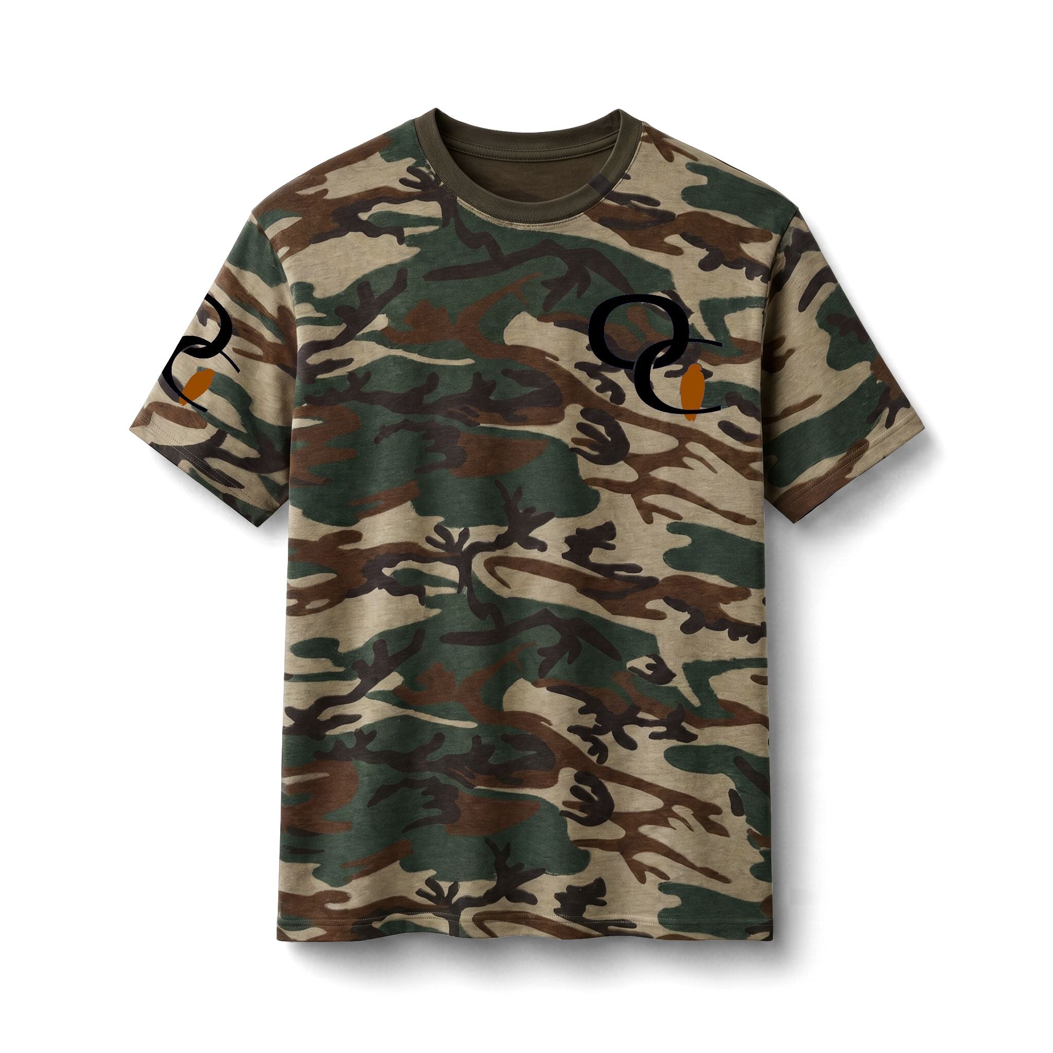 Ozarks Coastline Camo Tee — Ozarks Coastline Logo Camo T‑Shirt