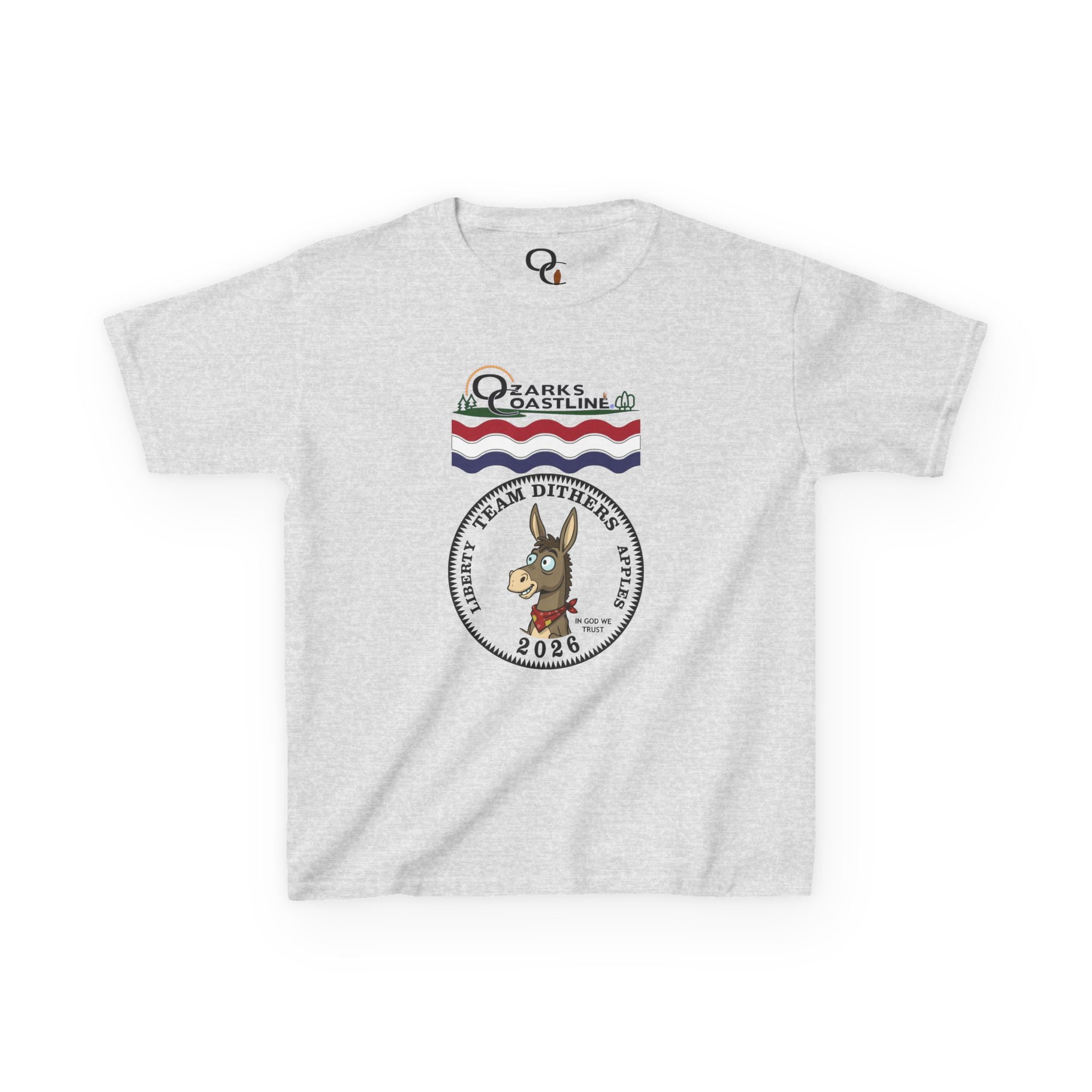 Kids Tee — Ozarks Coastline 'Team Dithers' the Donkey' 2026 Logo Shirt
