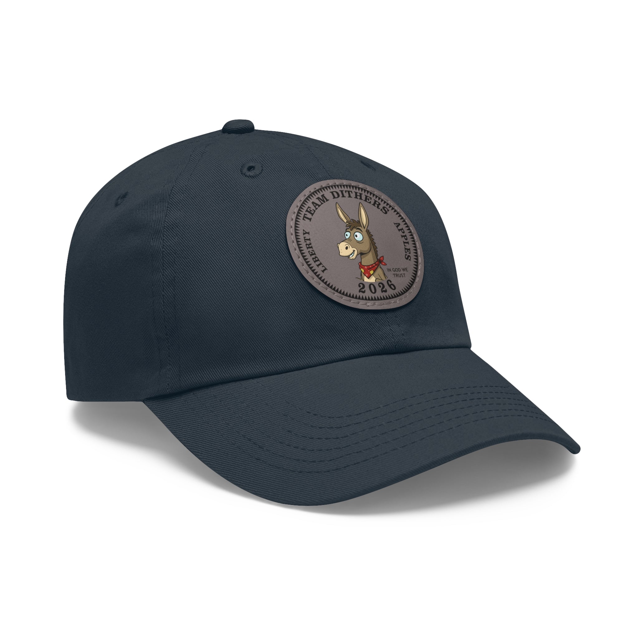 Team Dithers the Donkey 2026 Leather Patch Dad Hat