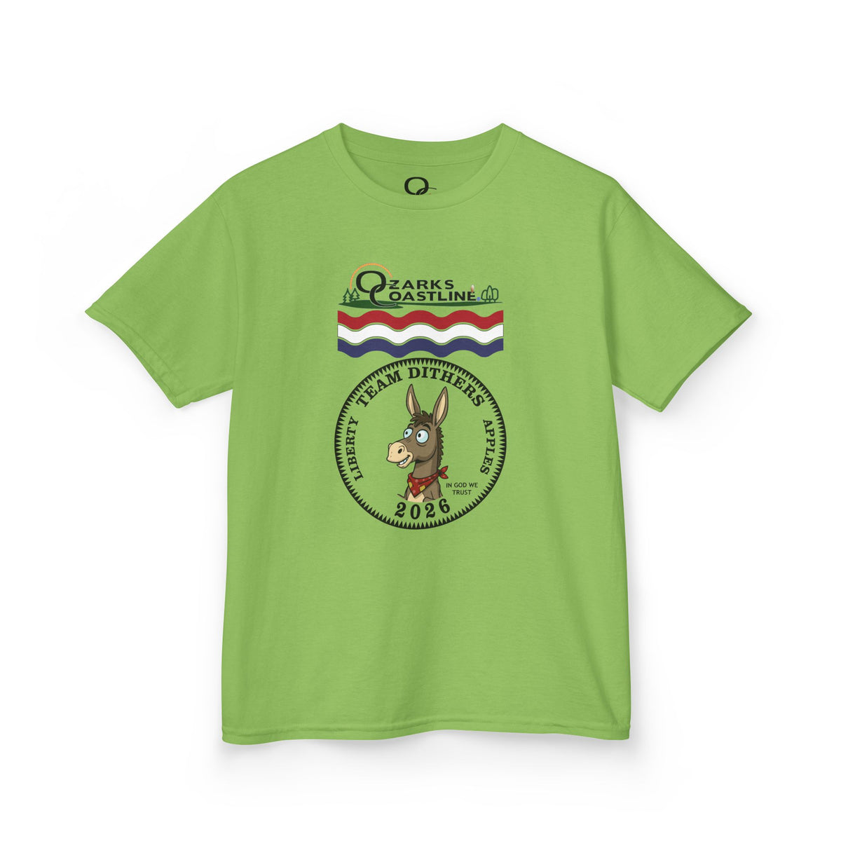 Kids Tee — Ozarks Coastline 'Team Dithers' the Donkey' 2026 Logo Shirt